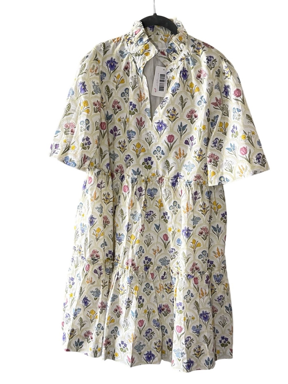 Shop The Mint "It's All True" Botanical Floral Babydoll Mini Dress Size L